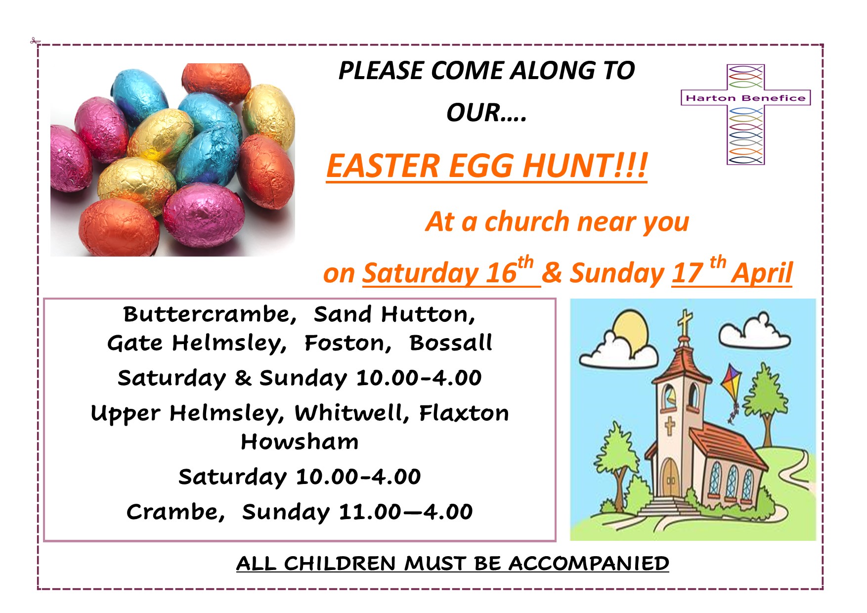 Easter egg hunt 22 church times